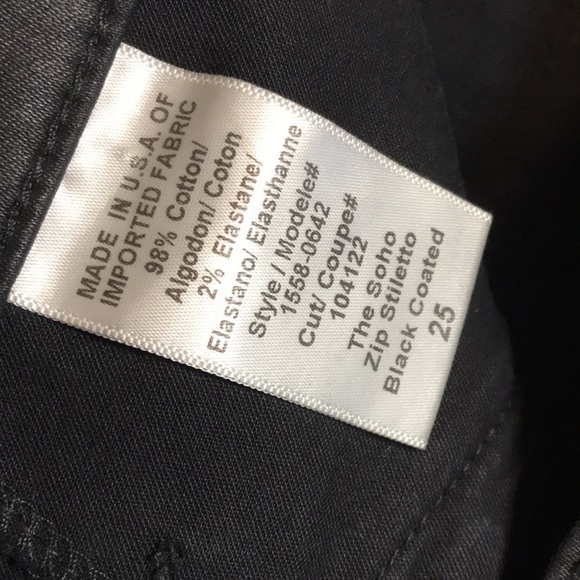 Current Elliott The Soho ZIP Stiletto Skinny Jeans size 25 - Picture 9 of 9